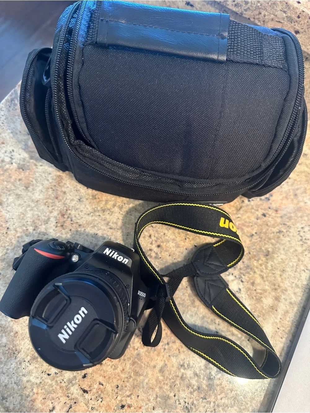 Nikon D3500 24.2 MP Digital SLR Camera Including Charger and Lens